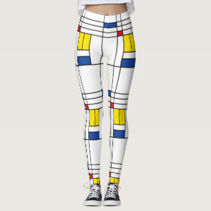 Leggings Art Moderne Géométrique Minimaliste De Stijl Mondr