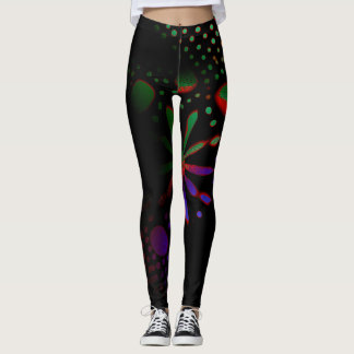 Leggings Art motif abstrait