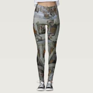 Leggings Art portable !  Plafond de chapelle de Sistine