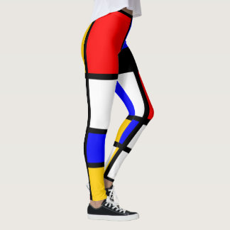 Leggings Art Style Mondrian