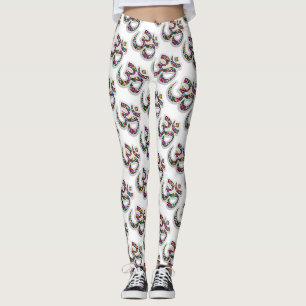 Leggings Art symbolique floral Namaste