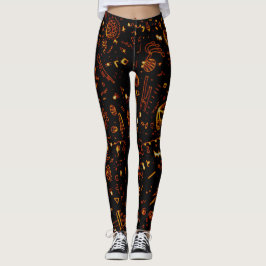 Leggings Artsy Gold Black