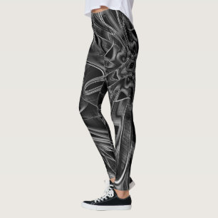 Leggings Assez tordu avec des rainures grises, arrière - pl