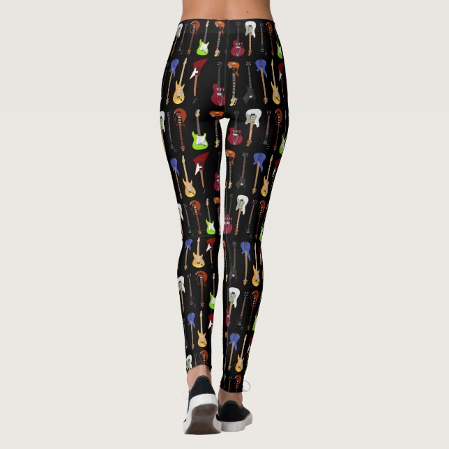 Leggings Assortiment de guitare électrique (Dos)