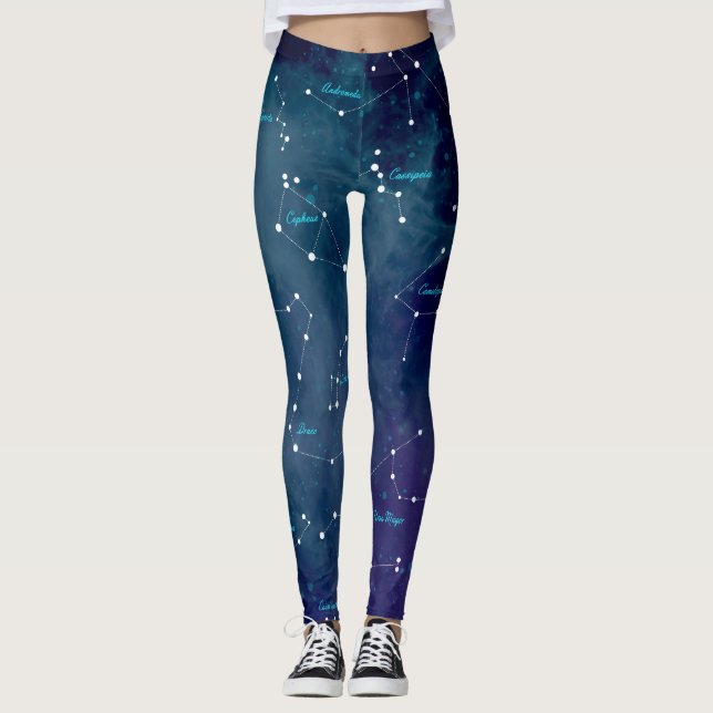 Leggings Astronomie de la carte du ciel (Devant)