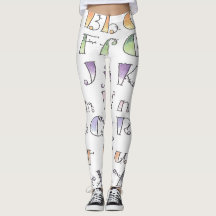 Leggings Athleisure Lettres A-z 2ème partie