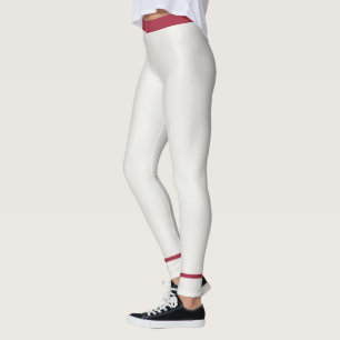 Leggings Athleisure Personnalisé Rayé Marron Foncé Neutre