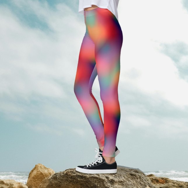 Leggings Aurora boréale colorée tendance (Créateur téléchargé)