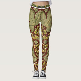 Leggings aus antikem Leaf