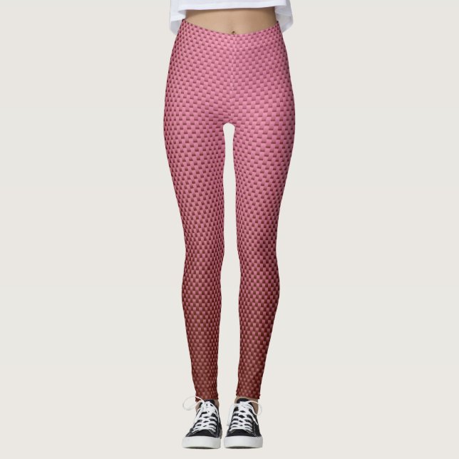Leggings aus rosa Kohlefaser (Vorderseite)