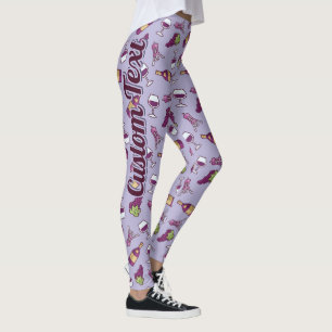 Leggings aus Rotwein