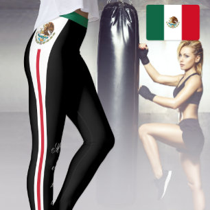 Leggings aus Schwarzwald, mexikanische Flagge
