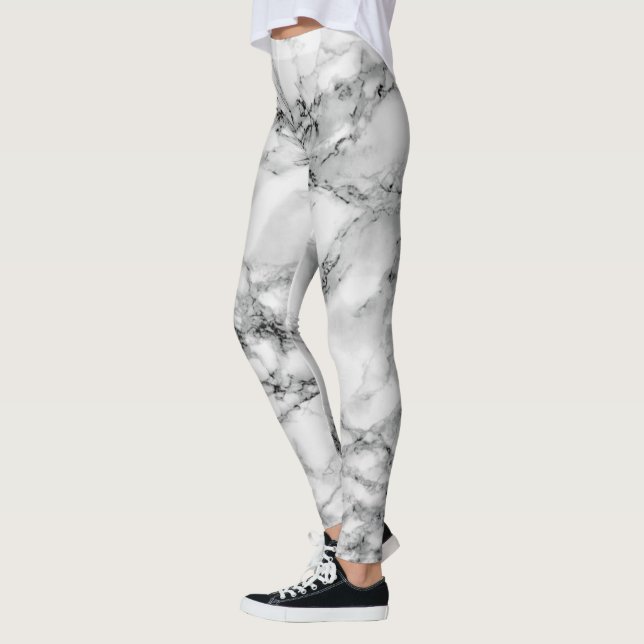 Leggings aus weißem Marmor (Links)