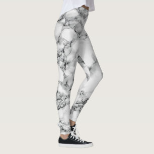 Leggings aus weißem Marmor