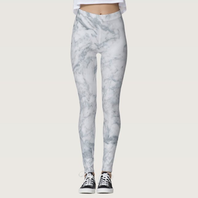 Leggings aus weißem Marmor (Vorderseite)