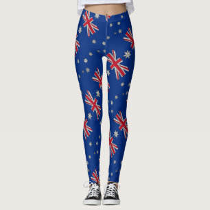 Leggings Australie Drapeau Art Doodle décoratif