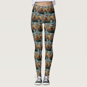 Leggings Australie Terrier Dog Roller Dessous de verre Noël