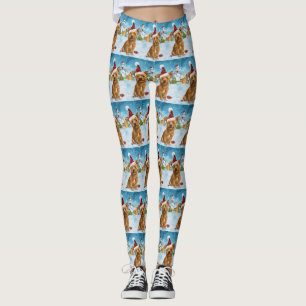 Leggings Australie Terrier Winter Wonderland Noël