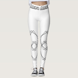 Leggings automnales chic à motif abstrait pour fem