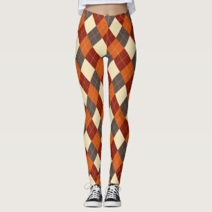Leggings Automne/Automne En vichy motif