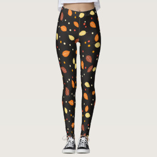 Leggings Automne Feuilles Automne Motif