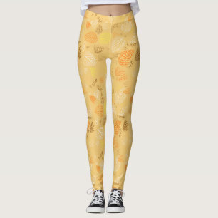 Leggings Automne, Motif Feuille 4