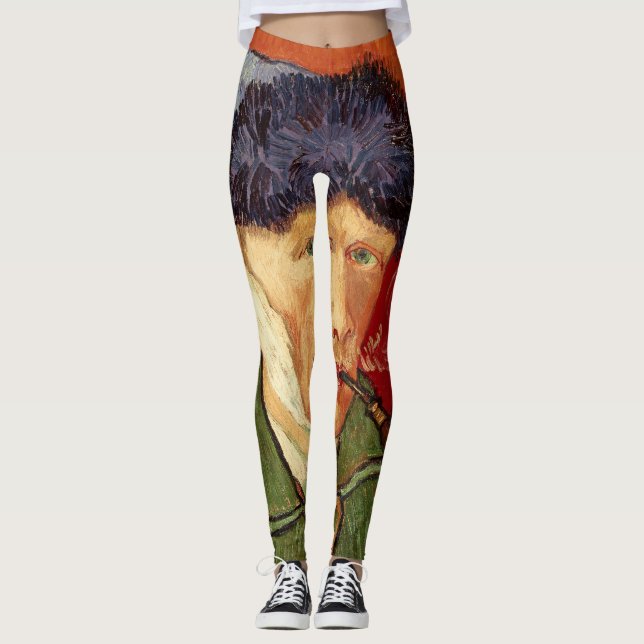 Leggings Autoportrait de Van Gogh avec l'oreille et le (Devant)