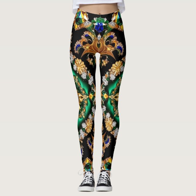 Leggings aux couleurs brésiliennes (Devant)