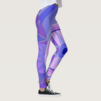 Leggings avec art décontracté bleu
