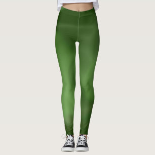 Leggings avec conception abstraite de flux vert