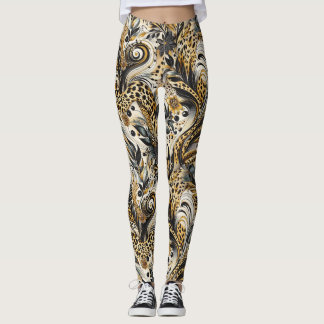Leggings avec des motifs de léopard