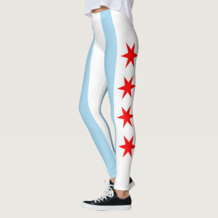 Leggings avec drapeau de Chicago, Illinois