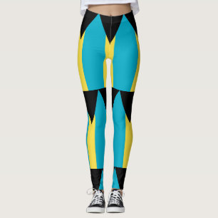 Leggings avec drapeau des Bahamas