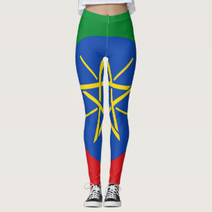 Leggings avec drapeau d'Éthiopie