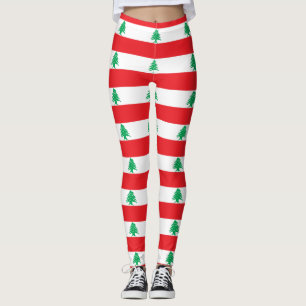 Leggings avec drapeau du Liban