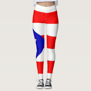 Leggings avec drapeau Porto Rico