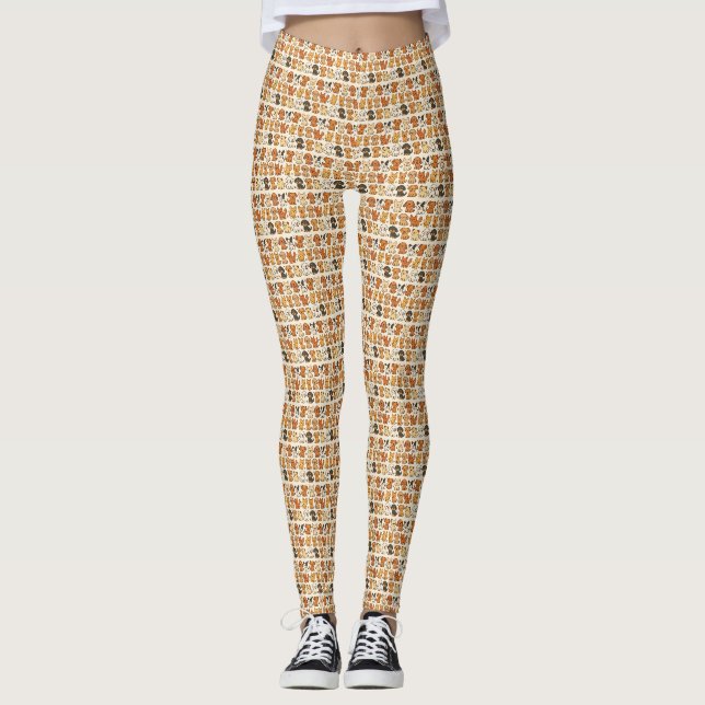 Leggings avec motif chiot (Devant)