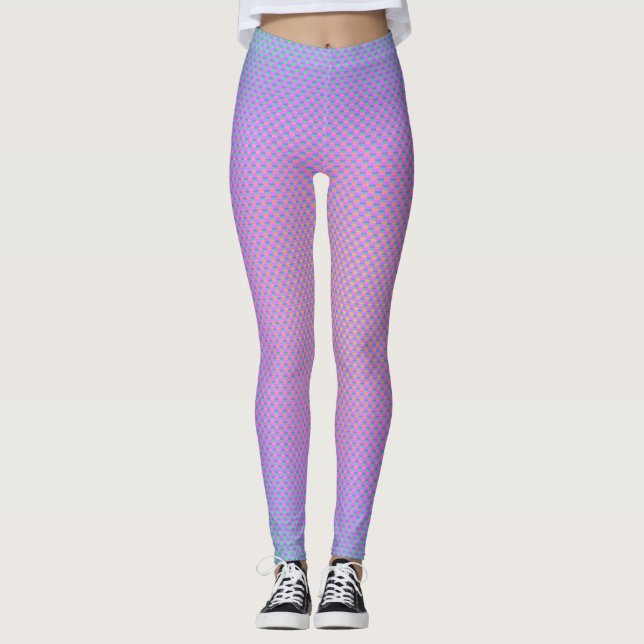 Leggings avec motif en fibre de carbone perle (Devant)