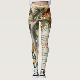 Leggings Aventures d'Alice au pays des merveilles Chat du C
