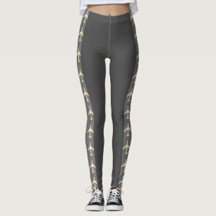 Leggings Avion Pale Jaune Aviation Fly Airways