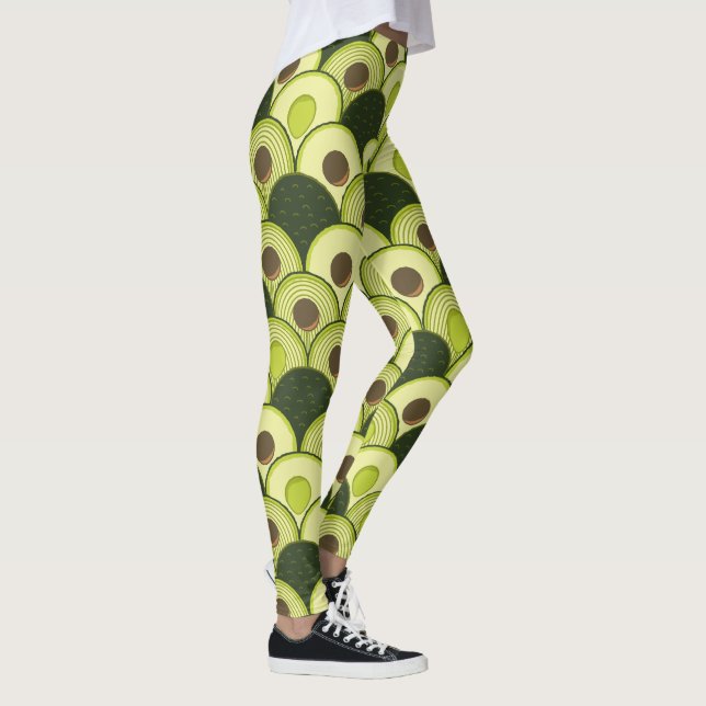Leggings avocats dans des guêtres d'art déco (Droite)
