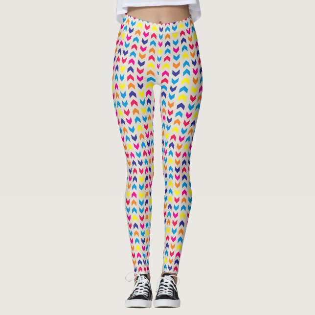 Leggings Aztec Chevron coloré (Devant)
