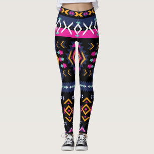 Leggings Aztèque coloré
