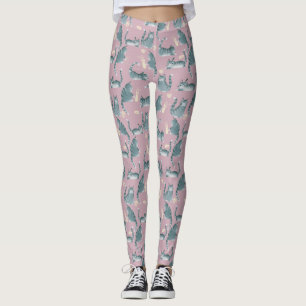 Leggings Bad Grey Tabby Chats Frapper Tout Sur Motif