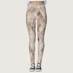 Leggings Balances de sirène Brown beige souple Glam 1