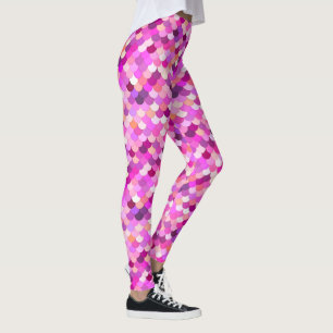 Leggings Balances de sirènes, violet, améthyste et corail