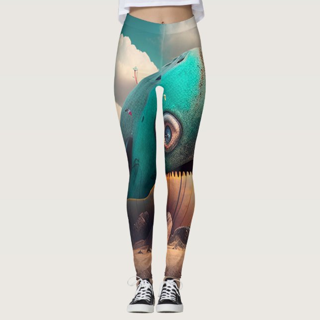 Leggings Baleine étrange (Devant)