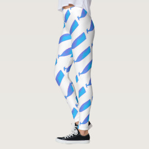 Leggings baleines bleues Thunder_Cove blanc