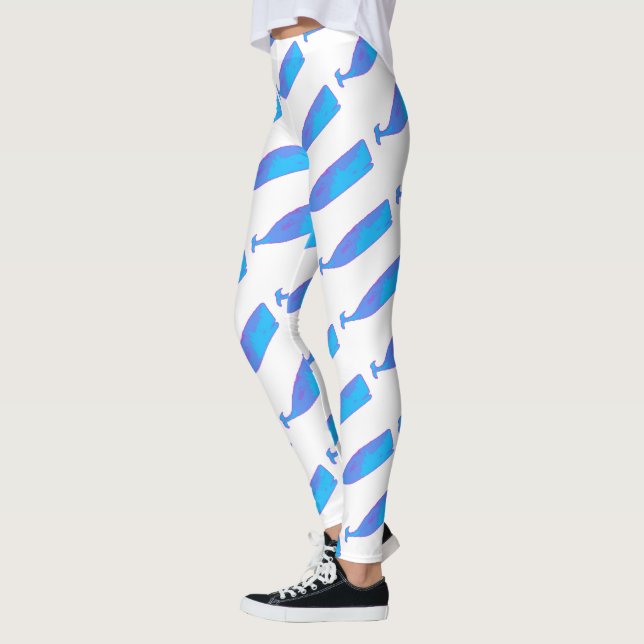 Leggings baleines bleues Thunder_Cove blanc (Gauche)
