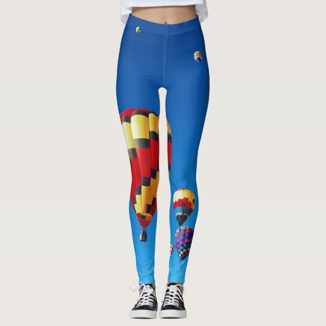Leggings Ballons à air chaud Ciel bleu (Devant)